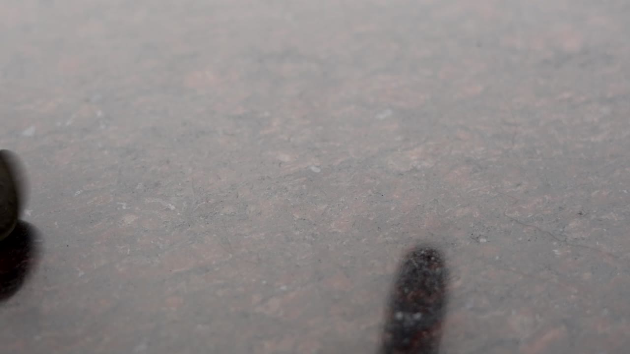 회전 5루페스 코인 4k uhd 슬로우 모션