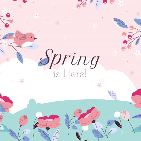 Spring is Here! Illustration