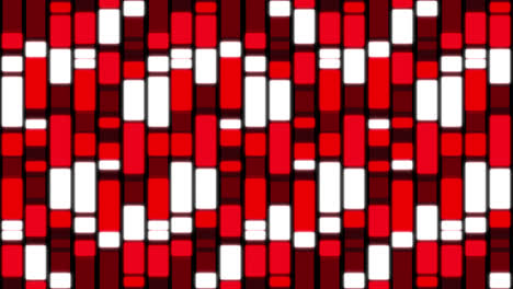 animation of rectangles changing colours in shades of red