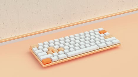 3d rendering abstract motion computer keyboard