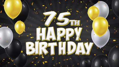 75th happy birthday celebration