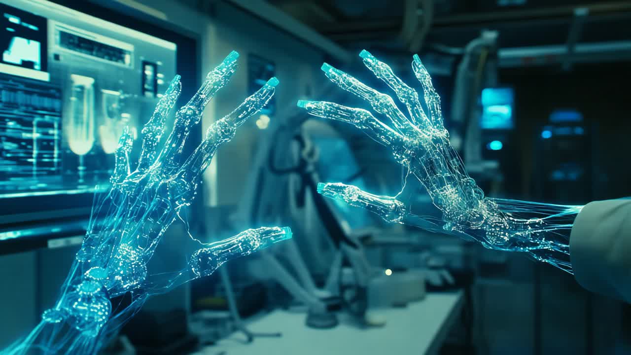 Virtual Robotic Hands in a Medical Setting