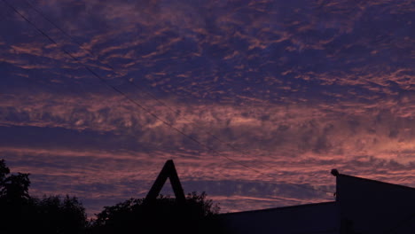 colorful and unique sky during sunset