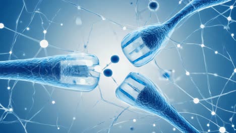 abstract representation of neurons and synapses