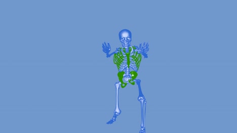 skeleton throwing move . hands