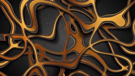 negro y bronce abstracto ondas líquidas fondo de movimiento grunge