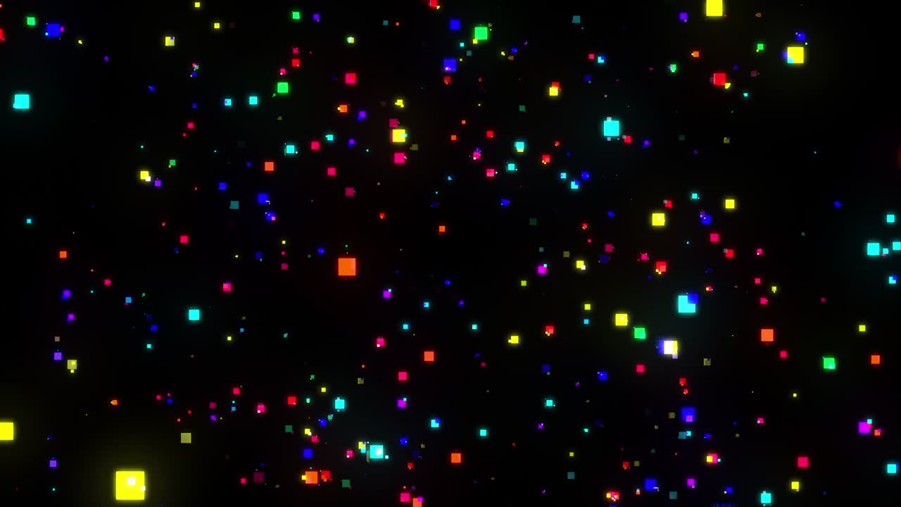 추상적인 다채로운 사각형 배경 [루프 ]