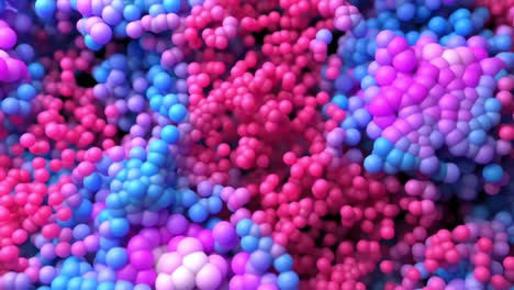4k partículas abstractas de colores bailan alrededor del marco.
