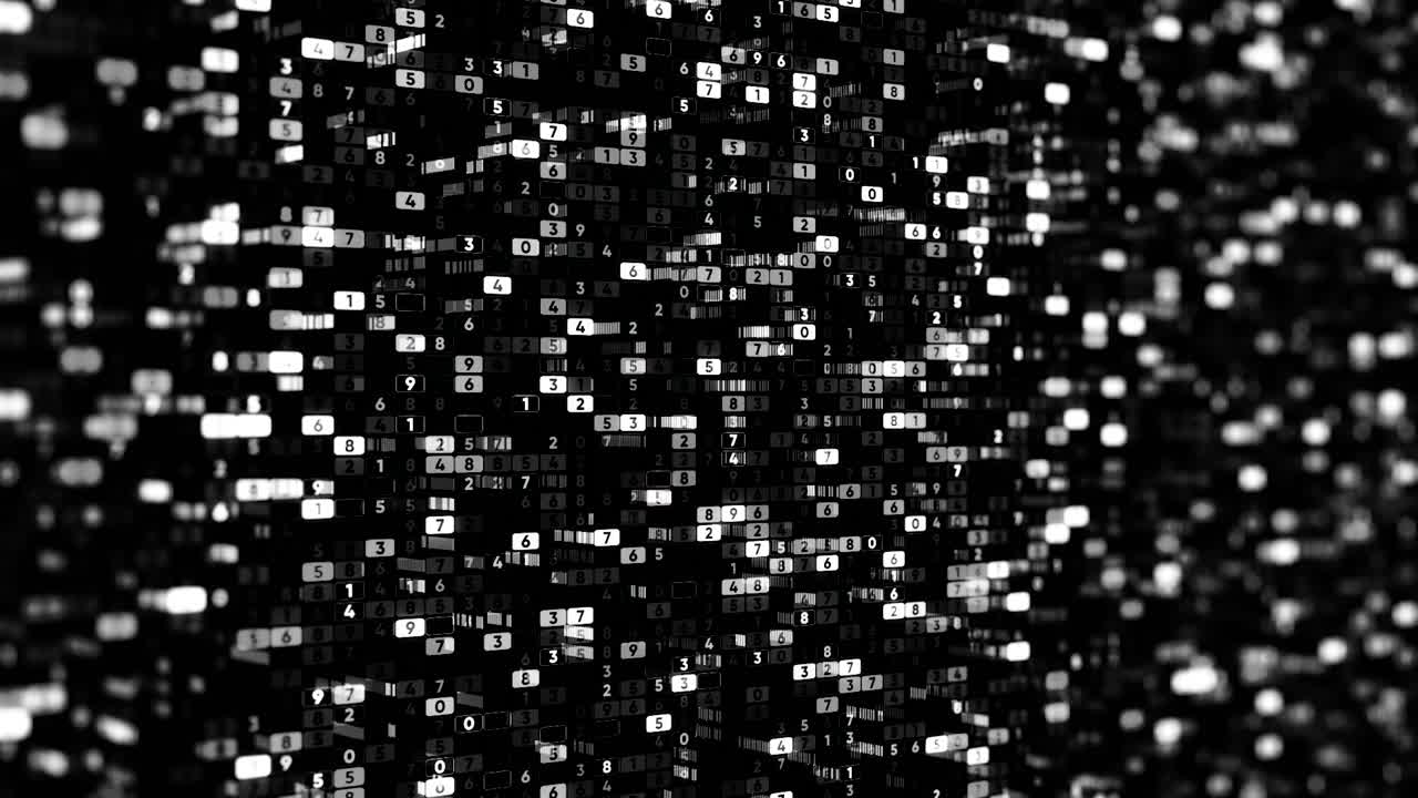 Abstract Digital Matrix Background