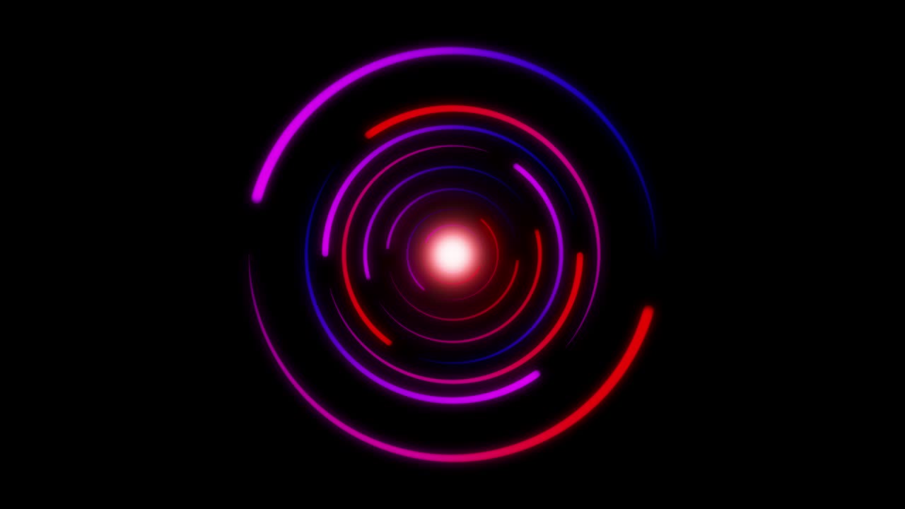 fondo de movimiento de neón bucle sin costuras