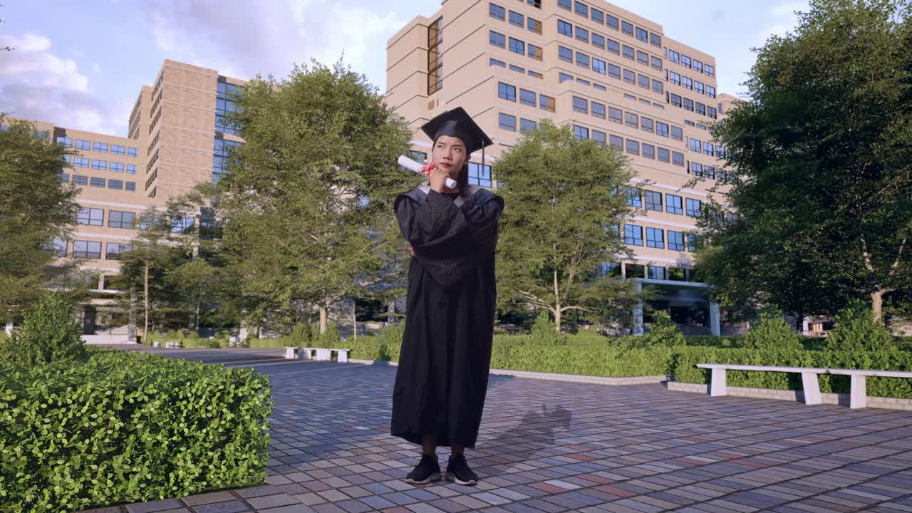 Graduate Celebrating Graduation