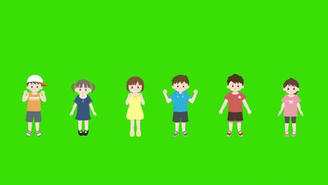 kids jumping animation