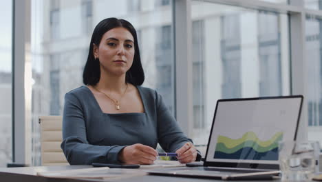 elegant woman at the office