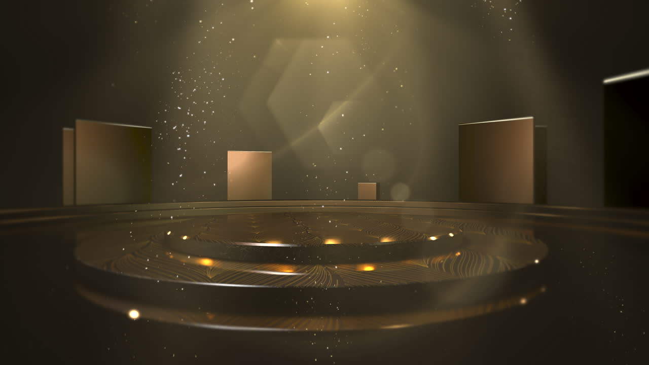 luces doradas de movimiento y etapa 3