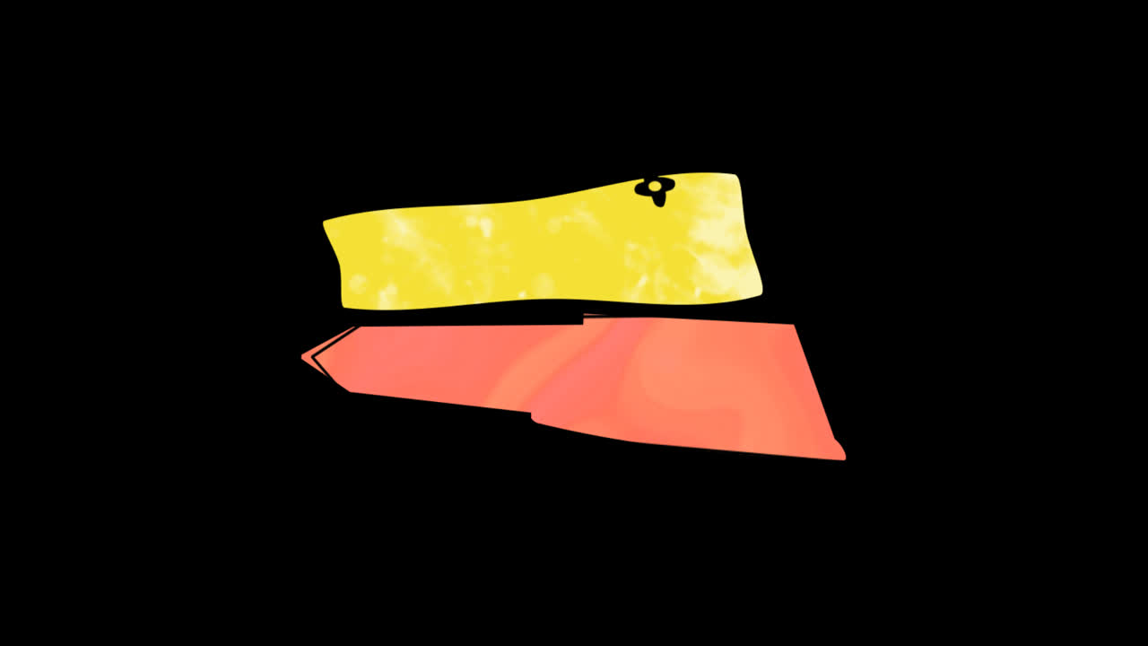 Animated Equal Sign with Yellow and Red Bars