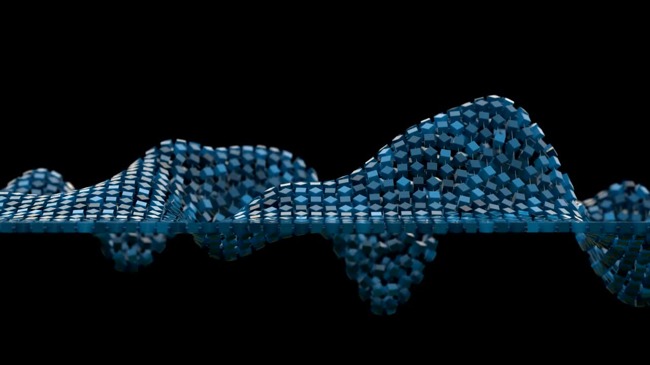 la malla de moléculas de la red 4k.