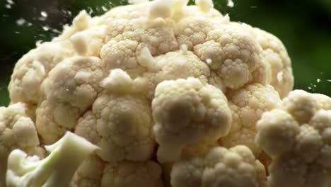 captivating close-up of cauliflower: a journey from whole vegetable to intricate cuts, showcasing its natural texture and unique appearance in stunning detail