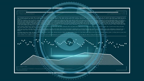 Animation-of-digital-data-processing-over-screen