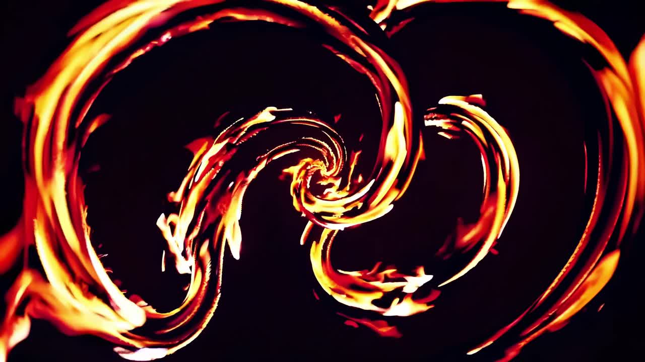 Spirala di fuoco astratta