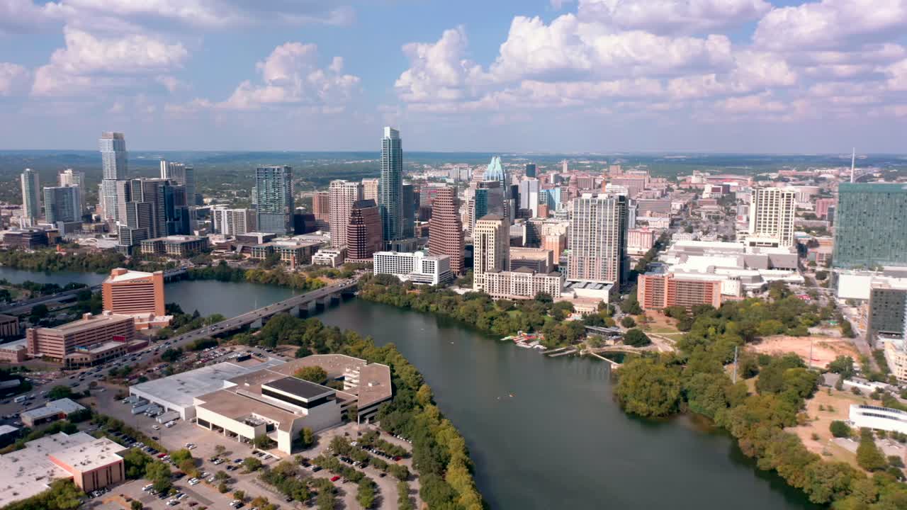 Aerial View of Austin, Texas Skyline