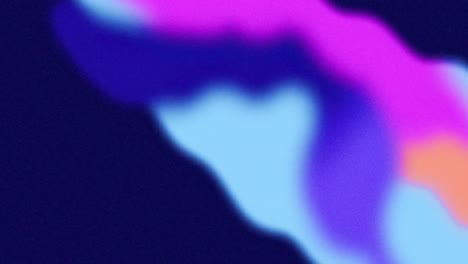 Animation-of-smooth-vibrant-pink,-blue-and-orange-waves-flowing-on-seamless-loop