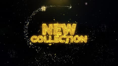 new collection announcement with fireworks