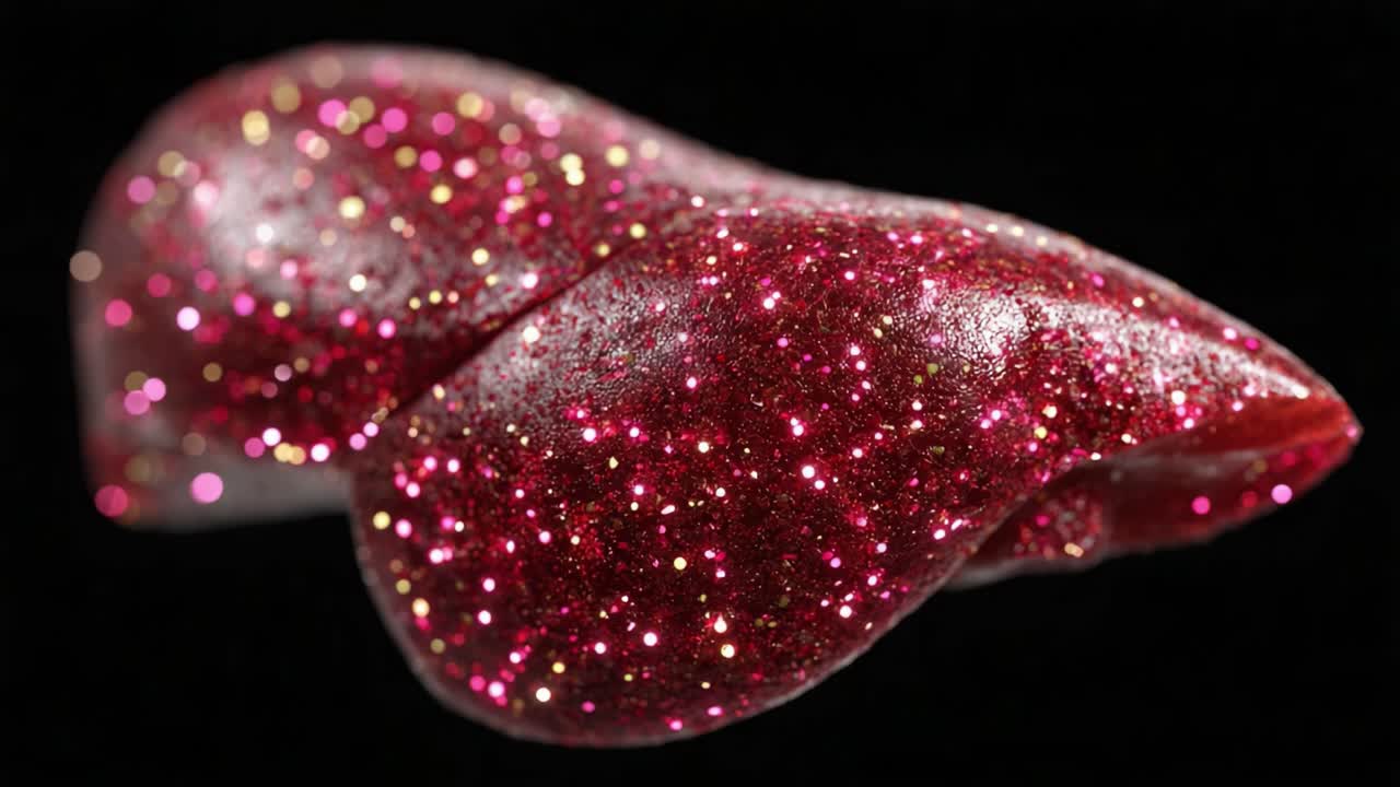 A Close-Up Exploration of a Glittery, Vibrant Object Showcasing Intricate Textures and Colors, Set Against a Dark Background for Dramatic Contrast