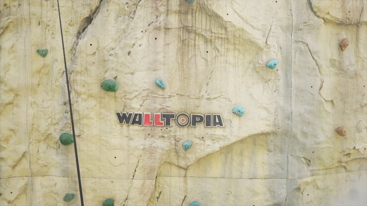 Wolltopia Rock climbing walls game on a cruise in Singapore