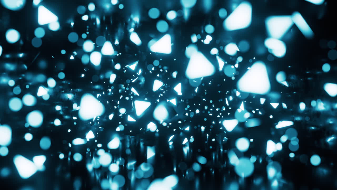 빛나는 네온 조명 터널 3d 렌더링