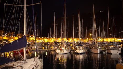 tazacorte harbour at night