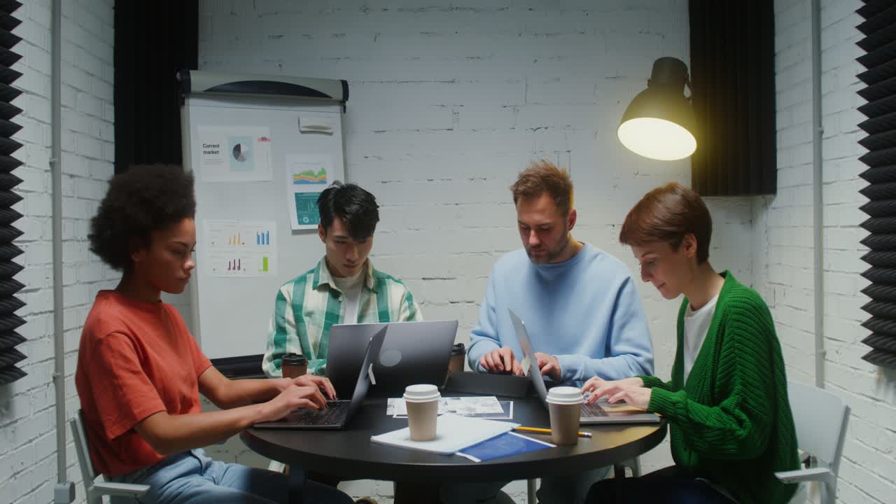 Team Meeting in Modern Office
