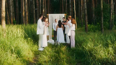 forest wedding ceremony