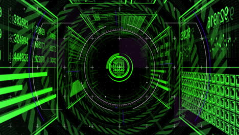 animación del escaneo de alcance con procesamiento de datos digitales