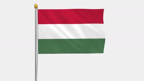 loop video of hungary.movflag  fluttering in the wind, slow motion video of 4k uhd