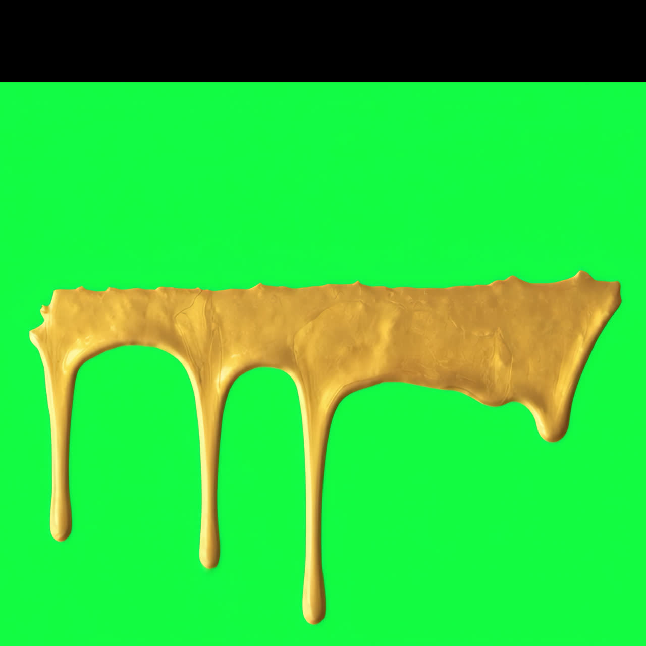 Animación superpuesta de arte líquido dorado goteando, vídeo 4K transparente, canal alfa, ProRes 4444