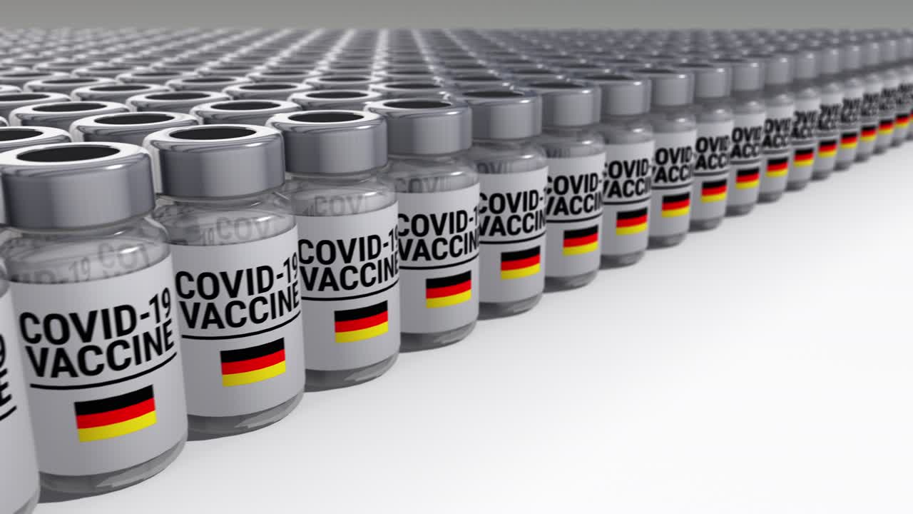 botellas de vacuna contra la covid-19 alemania