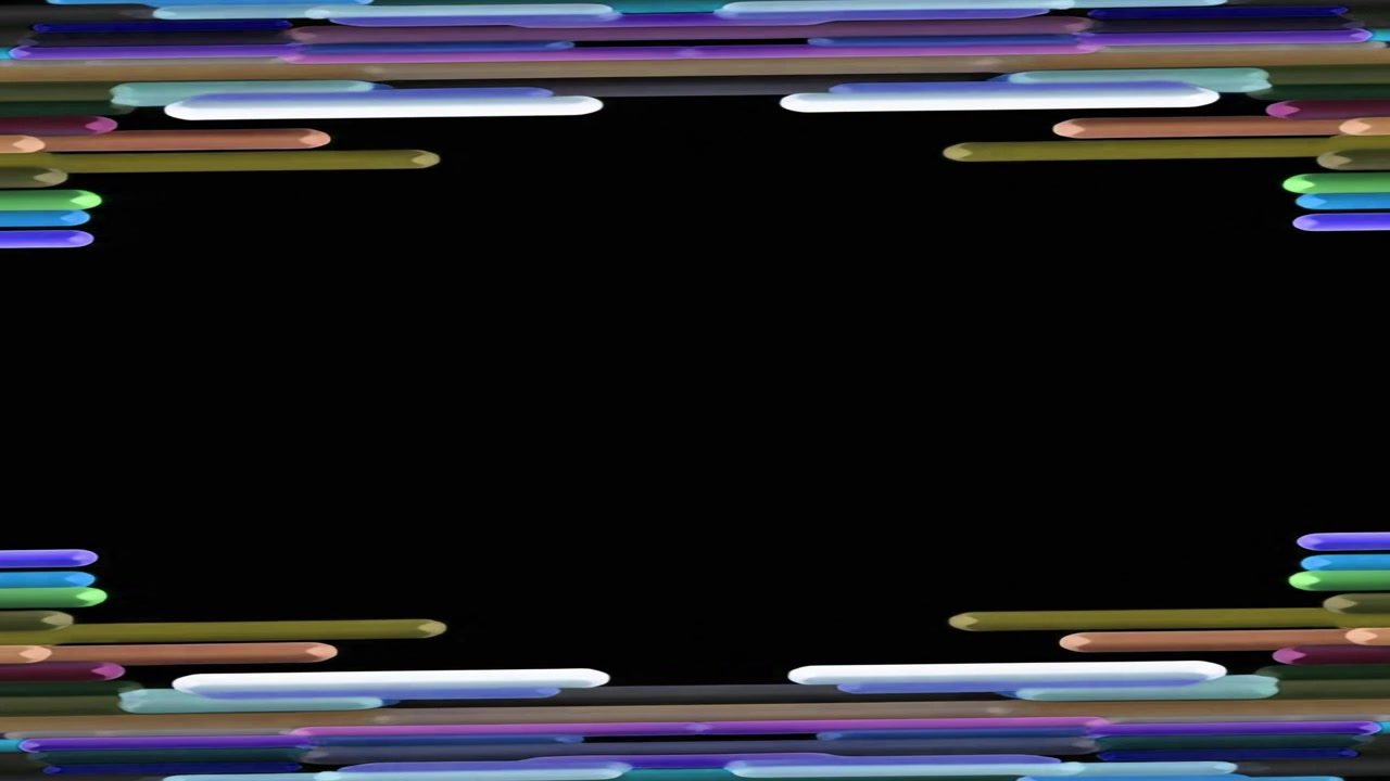 Abstract Animation of Colorful Horizontal Lines Moving Outward