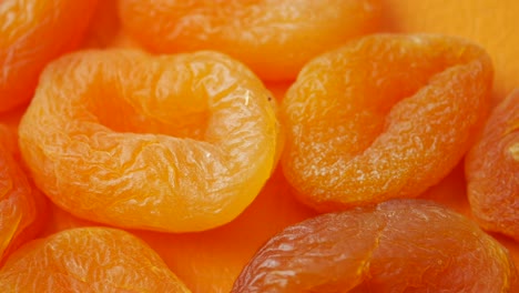 closeup of dried apricots