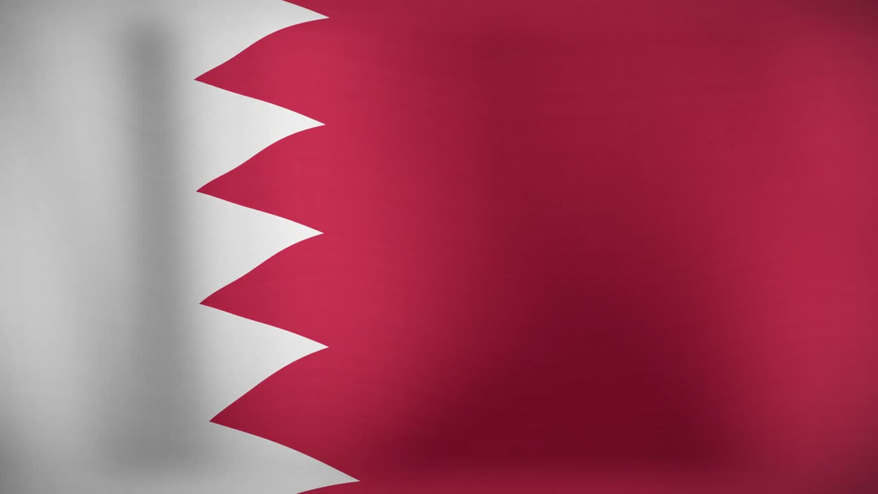 Animazione della bandiera del Bahrain che sventola