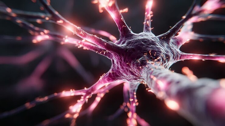 Rendering intricati di neuroni: uno sguardo approfondito alla struttura e funzione delle cellule nervose all'interno del cervello e del sistema nervoso.