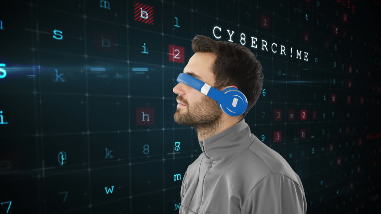 hombre con gafas virtuales 4k