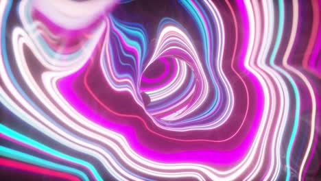 abstracto fondo colorido del concepto de mapa topográfico. telón de fondo ondulado. superficie espacial. luz de neón mágica línea de remolino curva. espectro de luz azul rosa ultravioleta moderno 3d render