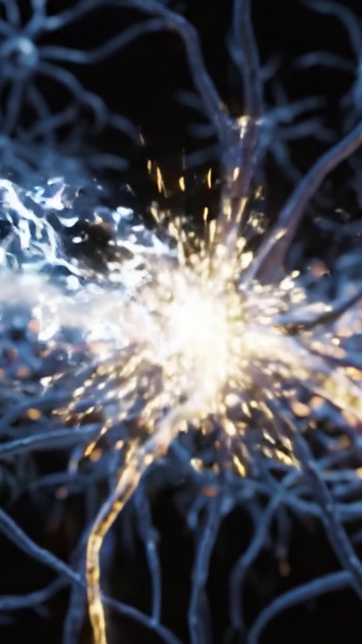 Explores the Intricate Network of Nerve Cells with Stunning Visuals of Neurons and Synapses in Action, Capturing Their Complex Interconnectivity and Functionality.