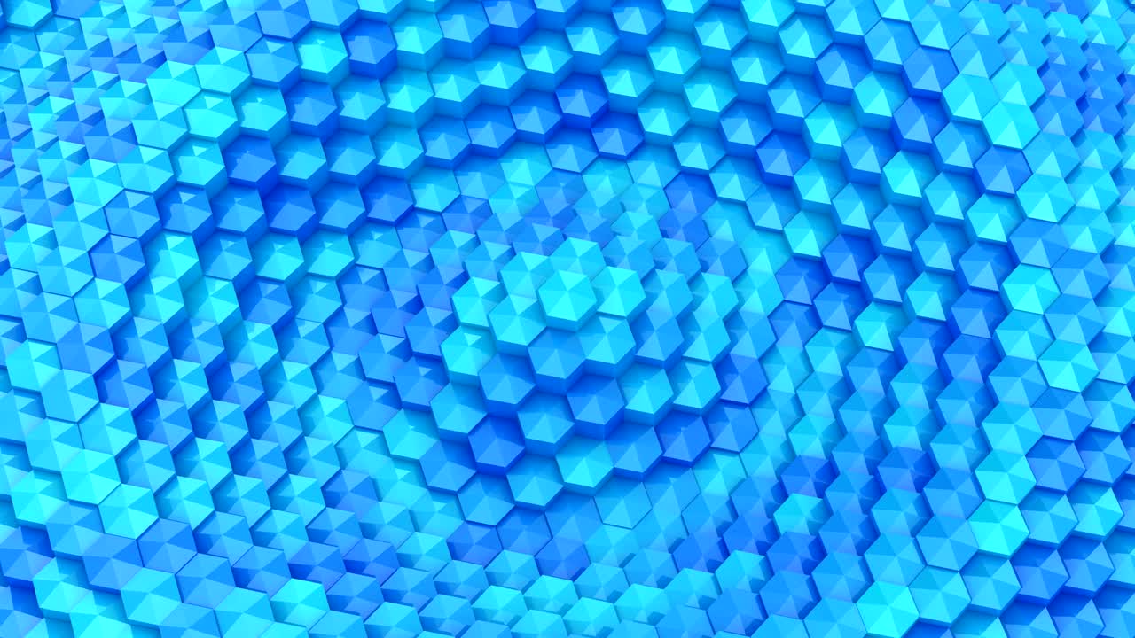 Hexagons Formed A Wave