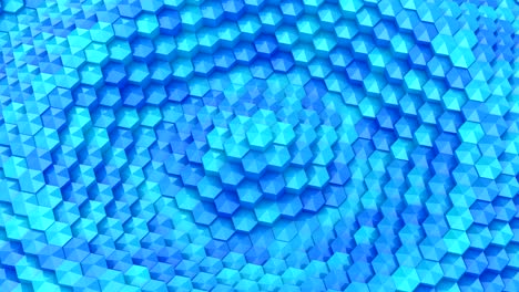 hexagons formed a wave