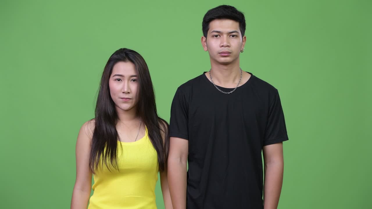 Young Asian couple together