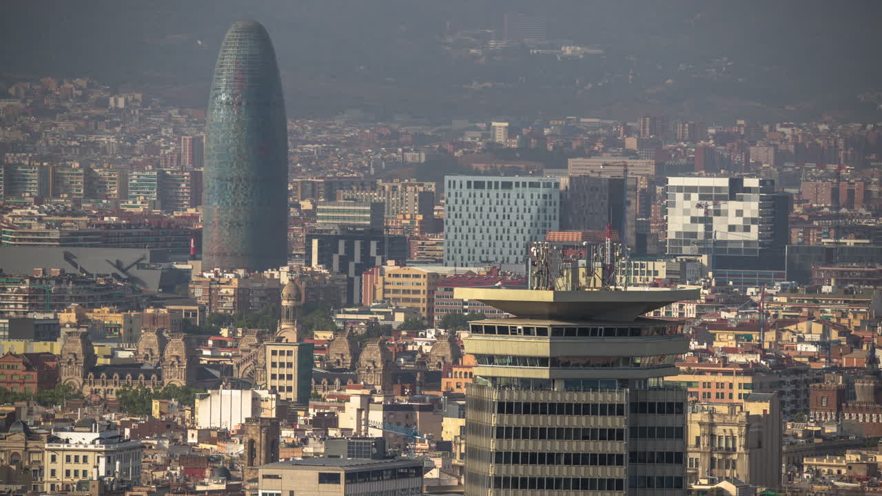 barcelona montjuic vista 4k 08