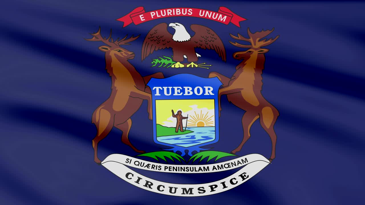 미시간의 큰 루핑 애니메이션 발