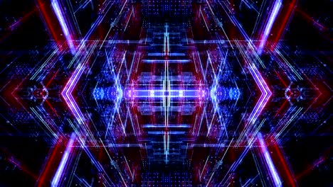 patrón de tecnología abstracta con líneas y puntos de conexión. render 3d 4k bucle