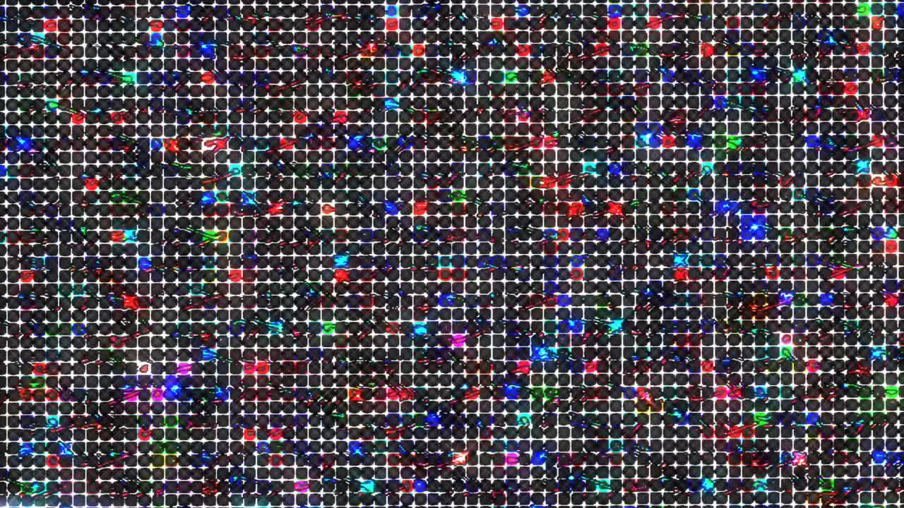 líneas brillantes 3d establecen el movimiento de la onda, color completo, sobre fondo negro